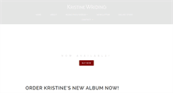 Desktop Screenshot of kristinewriding.com